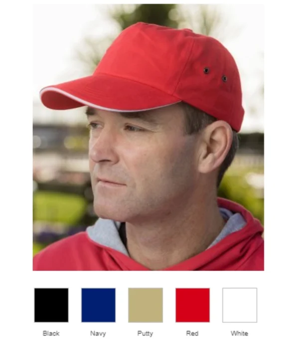 Result RC072 Plush Cotton 5 Panel Cap